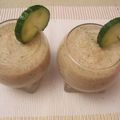 Verrines de smoothie tomate-concombre