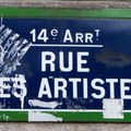 Façade brulée rue des Artistes Paris 14ème