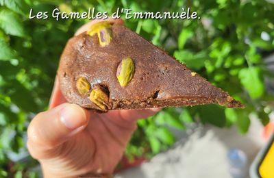 Brownie fondant, tellement fondant... A la pâte de pistache