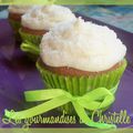 cupcakes coco-citron vert