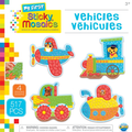 My first sticky mosaics : vehicules [activité]
