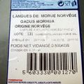 Persillade de langues de morues sur canapé