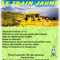 INFO :SORTIE "LE TRAIN JAUNE" FOYER RURAL POMEROLS