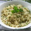 Salade de quinoa à la menthe, sans gluten et sans lactose