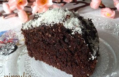 Gâteau moelleux au chocolat et au lait de coco de Joanne La Badjone