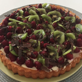 Tarte framboises kiwis