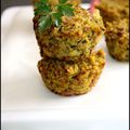 Petits gâteaux au millet et thon au beurre d'herbes