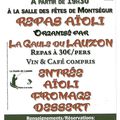 Aïoli à Montségur le samedi 2 Février à partir de 19h30