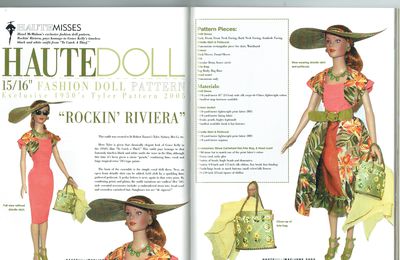 Patron "Rockin' riviera" pour poupées Tonner - Haute Doll Mai/juin 2005