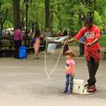 La petite fille à la bulle de Central Park