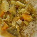 Curry de légumes amande et coco