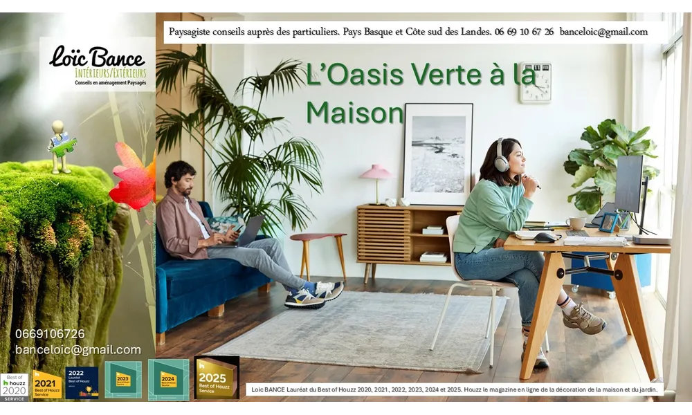 L’Oasis Verte à la Maison par Paysagiste Pays Basque Paysagiste Landes