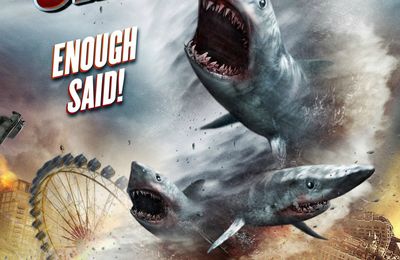 Sharknado ! ... Mi requin, mi n'importe quoi ..... (Attention, je spoile :D )