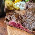 Steak-frites-salade : Steak de Blanc-bleu belge
