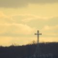 La croix du Mont-Royal... Neige aux couleurs