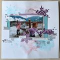 page d'hiver en gris-turquoise-mauve