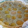 Tarte aux abricots et au pralin