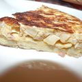 Omelette aux asperges et au jambon