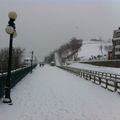 la terrasse Dufferin avec à gauche la piste de luge