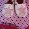 Cuir et Liberty Mabelle pour petits petons