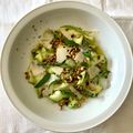 Salade de courgettes en tagliatelle 