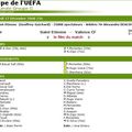 UEFA - 5ème journée groupe G : ASSE - FC Valence