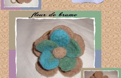 chouchou fleur de brume