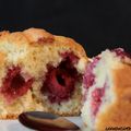 Muffins framboises et chocolat blanc