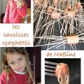 Création en spaghettis-saucisses !