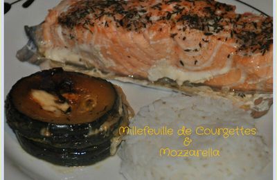 Millefeuille Courgettes / mozzarella