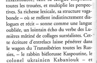 Halte à Yalta dans le Matricule des Anges