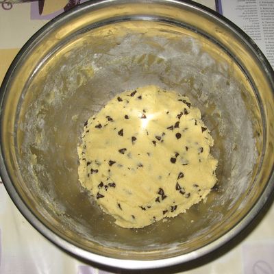 Les cookies aux pépites de chocolat