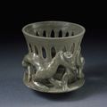 Incense burner, glazed stoneware, Yaozhou ware, China, Northern Song dynasty, 1000-1127