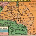 Les frontières en Septembre 1914