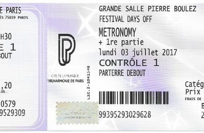 Metronomy - Lundi 3 Juillet 2017 - Philharmonie (Paris)