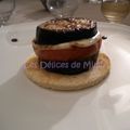 Millefeuille d’aubergine, tomate et mozzarella 