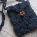 pochette Arlequin au crochet