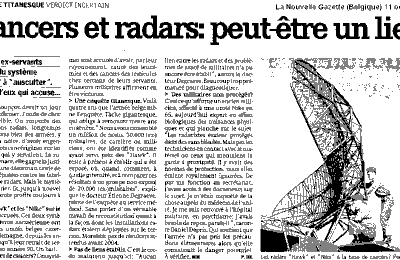 Les radars qui tuent : à propos d’une enquête de l’armée belge. 