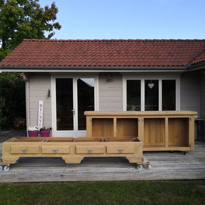 La transformation d'une salle à manger en chêne massif 