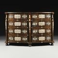 An Italian engraved ivory inlaid rosewood, ebony and marquetry commode by Giuseppe Maria Galbiati, Turin early 18th century