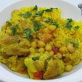 Sauté de dinde au riz jaune