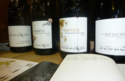 Châteauneuf du Pape : Le Clos du Caillou : Les Safres, Les Quartz, et La Réserve dans le millésime 2015
