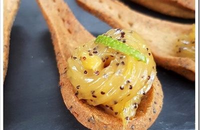 Cuillères gourmandes au citron et au pavot