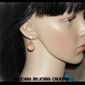 Boucles d'oreilles !! BUBBLES !! en metal et Verre garnie de perles T:3cm long BELICIOUS-DELICIOUS-CREATION 