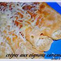 CREPES AUX OIGNONS CARAMELISES