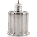 A Baltic silver tea box, Riga, dated 1744