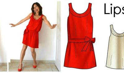 Le patron "LIPSTICK" : Robe ou Top pour Femme !
