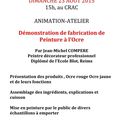 Dimanche 23 Août au Crac, animation-atelier sur la peinture à l'ocre, avis aux amateurs !