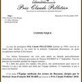 Prix Claude PELLETIER 2018