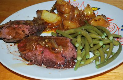 Roti de biche et ses petites pommes de terre !!!